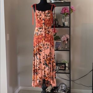 NWT Free People summer button up boho sun dress